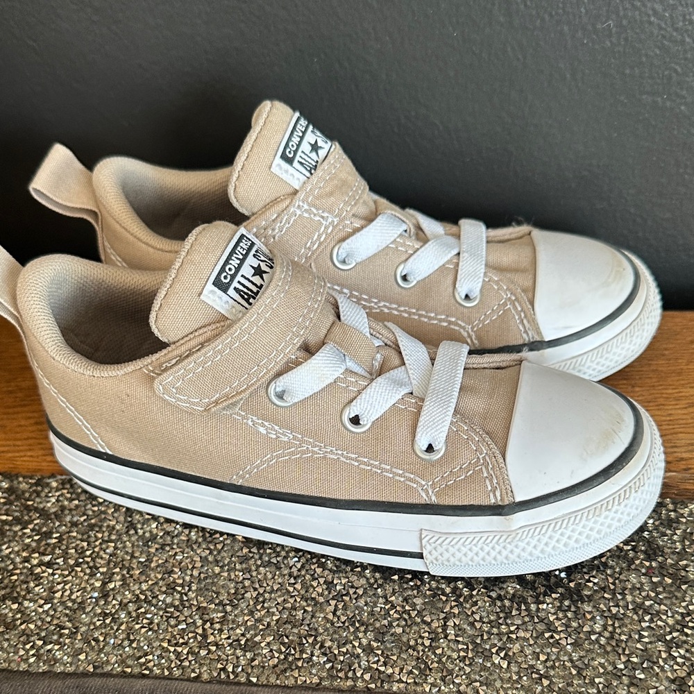 Converse Kids Beige All-Star Sneakers - Picture 4 of 4